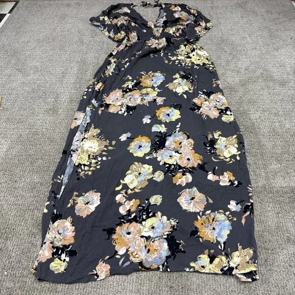 Love Stitch Dress Multicolored Floral Short Sleeve Women’s Size Medium/Large - Picture 11 of 11